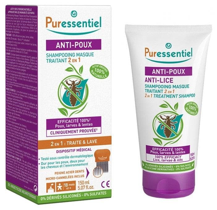 Puressentiel Puressential Anti-Lice 2 in 1 Treatment Mask Shampoo 150ml