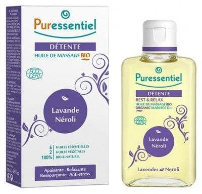 Puressentiel - Relaxation : Organic Massage Oil 100ml
