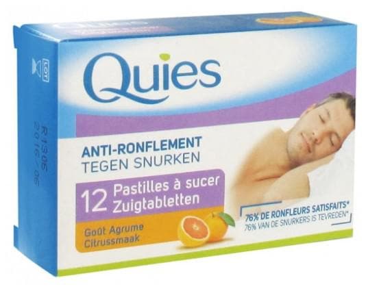 Quies Anti-Snoring 12 Lozenges to Suck Taste: Citrus