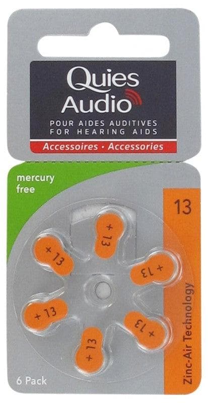 Quies Audio 6 Zinc Air Batteries for Hearing Aids (13)