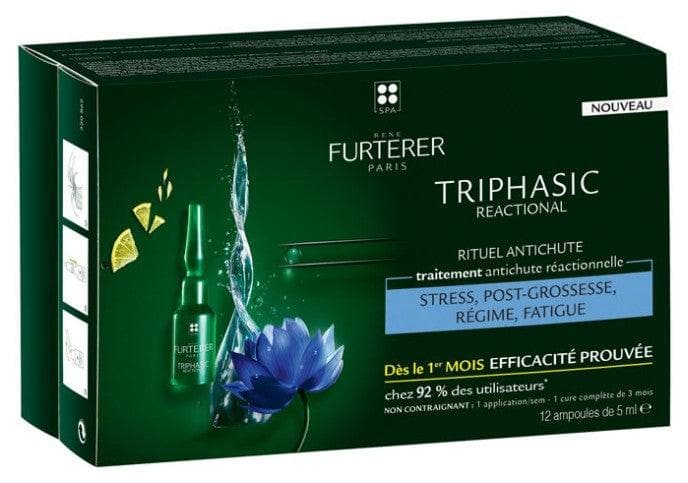 René Furterer Triphasic Reactional Ritual Anti-Hair Loss Reactional Treatment 12 Phials
