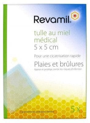 Revamil - Medical Honey Tulle 5 Sterile Units Plasters