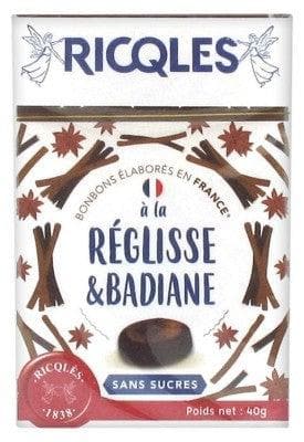 Ricqlès - Sugar Free Candies Licorice and Star Anise 40g