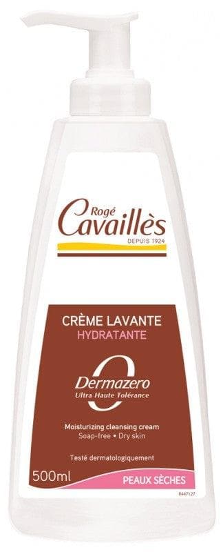 Rogé Cavaillès Dermazero Moisturising Cleansing Cream Dry Skins 500ml