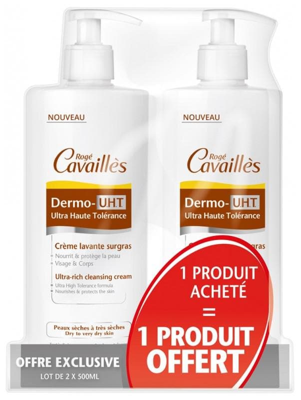 Rogé Cavaillès Dermo U.H.T Ultra Rich Cleansing Cream 2 x 500ml
