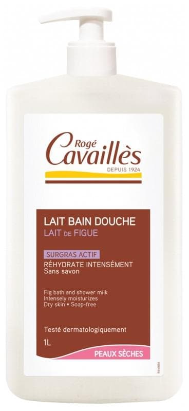 Rogé Cavaillès Fig Moisturising Bath and Shower Milk Dry Skins 1 Litre