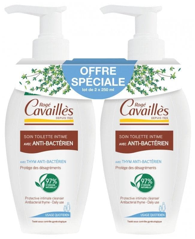 Rogé Cavaillès Intimate Toilet Care With Antibacterial 2 x 250ml