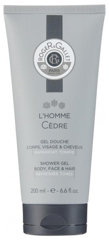 Roger & Gallet L'Homme Cèdre Hair Face and Body Shower Gel 200ml