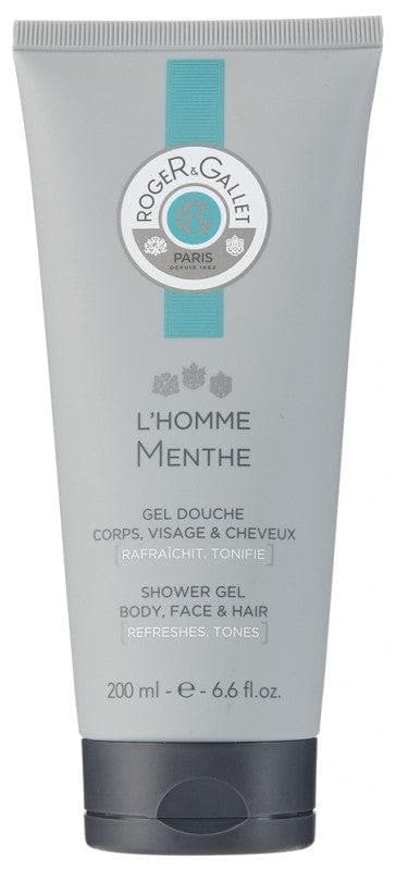 Roger & Gallet L'Homme Menthe Hair Face and Body Shower Gel 200ml