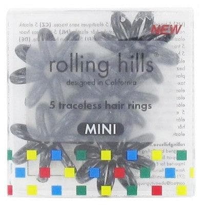 Rolling Hills - 5 Traceless Hair Elastics Mini - Colour: Black