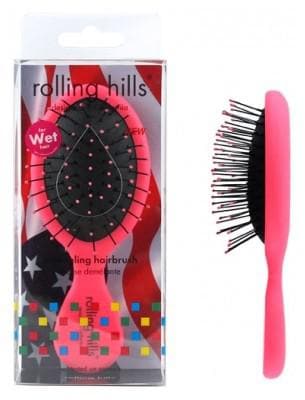 Rolling Hills - Detangling Brush Small Size - Colour: Pink