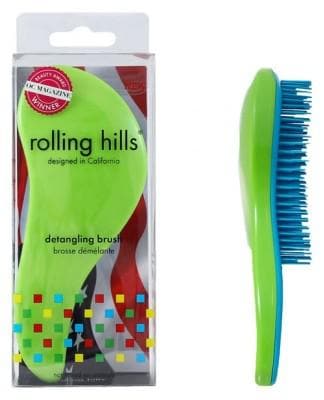 Rolling Hills - Detangling Brush Travel Size - Colour: Green