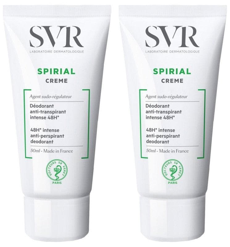 SVR Spirial Cream 48H Intense Anti-Perspirant Deodorant 2 x 50ml