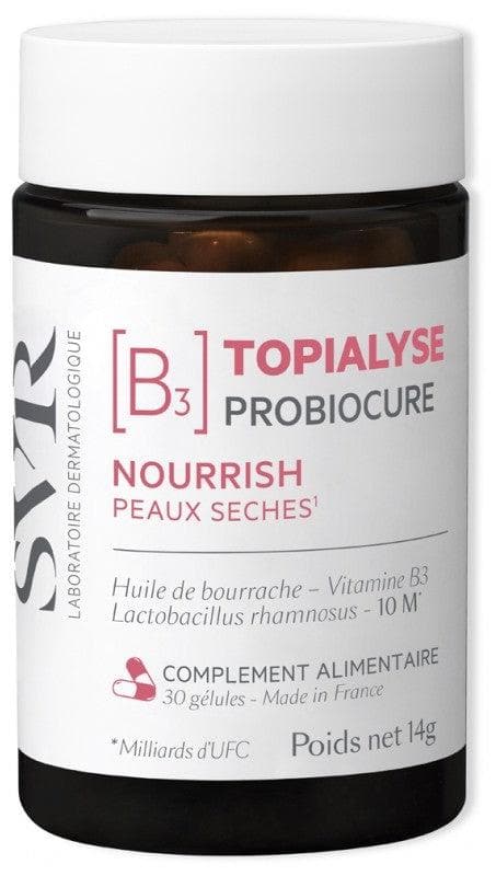 SVR Topialyse Probiocure Nourrish Dry Skin 30 Capsules