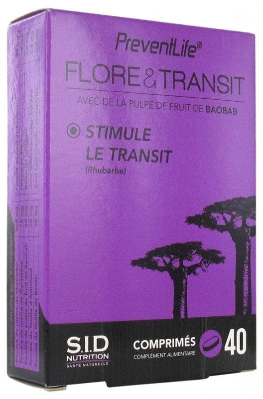 S.I.D Nutrition PreventLife Flora&Transit 40 Tablets