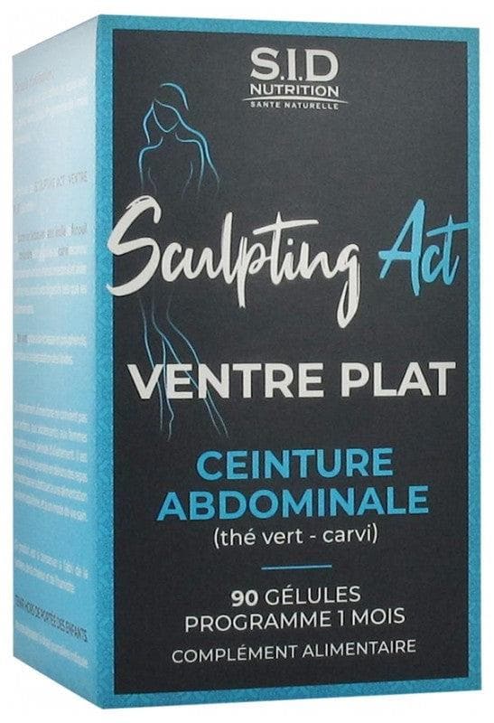 S.I.D Nutrition Sculpting Act Flat Belly Abdominal Belt 90 Capsules