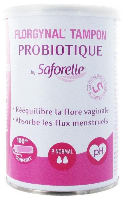 Saforelle Florgynal Probiotic Compact Applicator Tampon 9 Normal