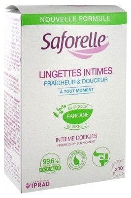 Saforelle - Intimate Hygiene Wipes 10 Single Wipes
