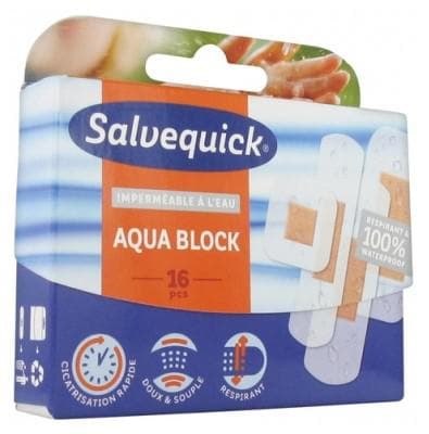 Salvequick - Aqua Block 16 Dressings