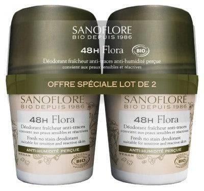 Sanoflore - 48H Flora Roll-On Organic 2 x 50ml