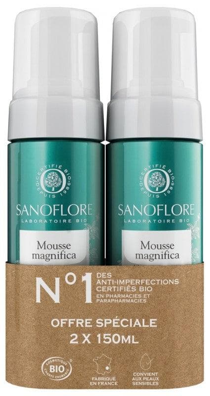 Sanoflore Mousse Magnifica Anti-Imperfections Cleansing Foam Organic 2 x 150ml