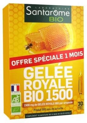 Santarome - Bio Organic Royal Jelly 1500 30 Phials