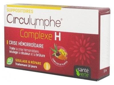Santé Verte - Circulymphe Complex H 10 Suppositories
