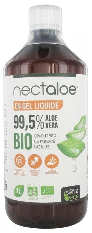 Santé Verte Nectaloe Aloe Vera 99.5% in Liquid Gel Organic 1L