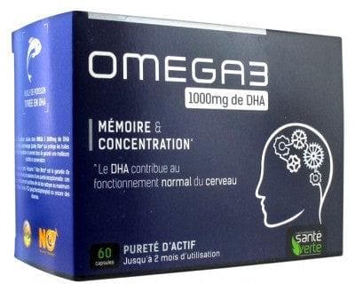 Santé Verte - Omega 3 1000mg of DHA 60 Capsules