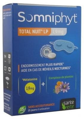 Santé Verte - Somniphyt Total Night LP 1.9 mg 15 Tablets
