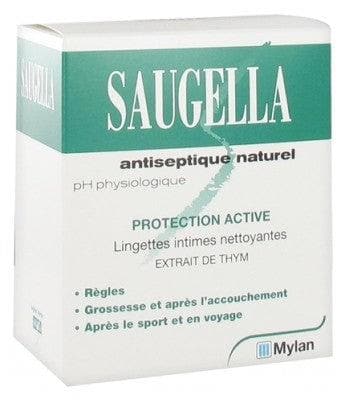 Saugella - Natural Antiseptic 10 Intimate Single Wipes