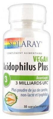 Solaray - Acidophilus Plus Vegan 30 Vegetable Gel-Caps