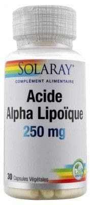 Solaray - Alpha Lipoic Acid 250mg 30 Capsules Vegetable