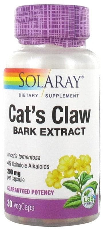 Solaray Cat's Claw 30 Vegetable Capsules