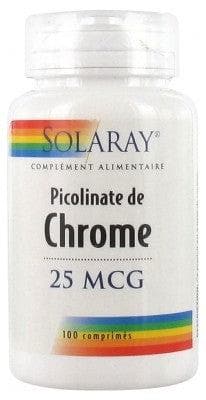 Solaray - Chromium Picolinate 25mcg 100 Tablets
