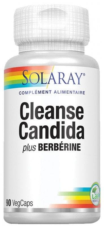 Solaray Cleanse Candida Plus Berberine 90 Vegetable Capsules