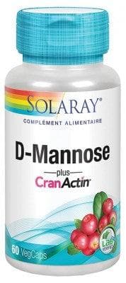 Solaray - D-Mannose Plus CranActin 60 Vegetable Capsules