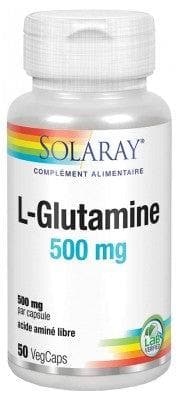 Solaray - L-Glutamine 500mg 50 Vegetable Capsules