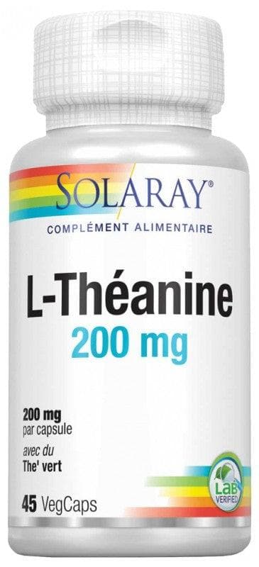 Solaray L-Théanine 200mg 45 Vegetable Gel-Caps