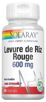 Solaray - Red Rice Yeast 600mg 45 Vegetable Gel-Caps