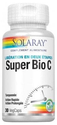 Solaray - Super Bio C 30 Vegetable Capsules