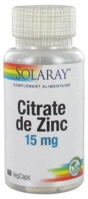 Solaray - Zinc Citrate 60 Vegetable Capsules