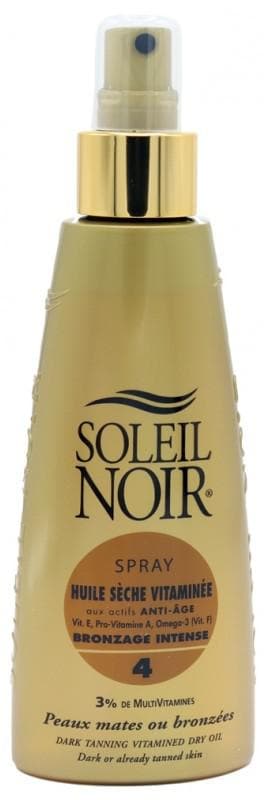 Soleil Noir Intense Tanning Vitamined Dry Oil 4 Spray 150ml