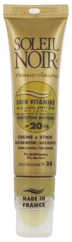 Soleil Noir Vitamined Care Cream SPF20 20ml + Stick SPF30 2g