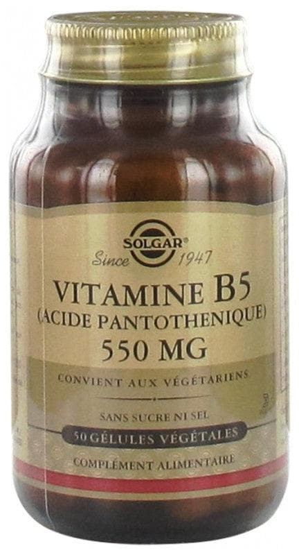 Solgar Vitamin B5 (Pantothenic Acid) 550mg 50 Vegetable Capsules