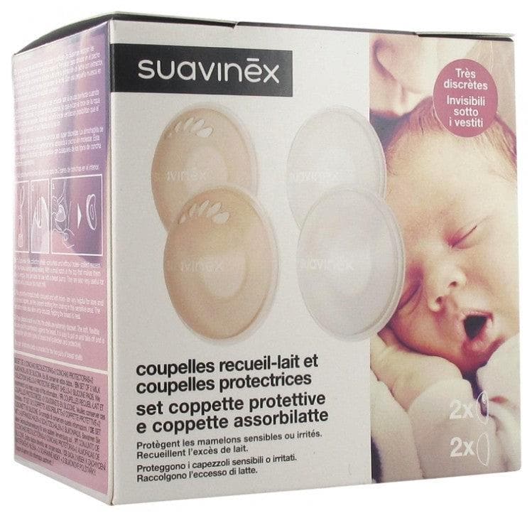 Suavinex Milk Collecting Cups and Protective Cups 6 Pieces