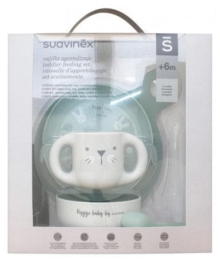 Suavinex Toddler Feeding Set 6 Months and + Model: Soft green and beige