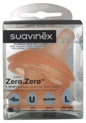 Suavinex - Zero.Zero 2 Teats Dense Flow 6 Months and +