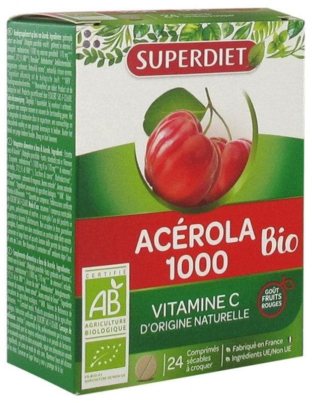Super Diet Acérola 1000 Organic 24 Tablets
