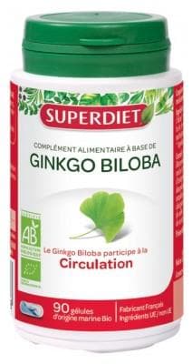 Super Diet - Organic Ginkgo Biloba 90 Capsules